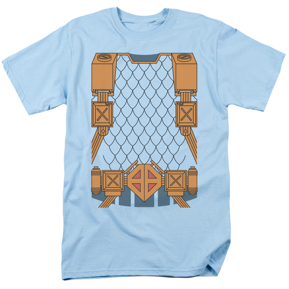 Justice League Of America Deathstroke Uniform Mens T Shirt Light Blue