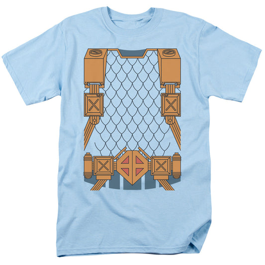 Justice League Of America Deathstroke Uniform Mens T Shirt Light Blue