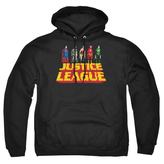 Justice League Of America Standing Above Mens Hoodie Black