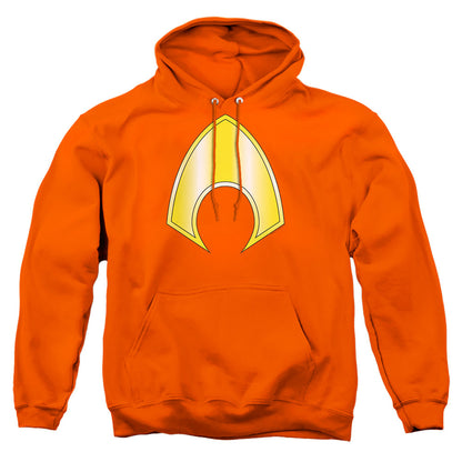 Justice League Of America Aquaman Logo Mens Hoodie Orange