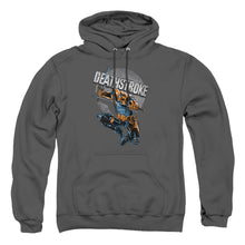 Load image into Gallery viewer, Justice League Of America Deathstroke Retro Mens Hoodie Charcoal

