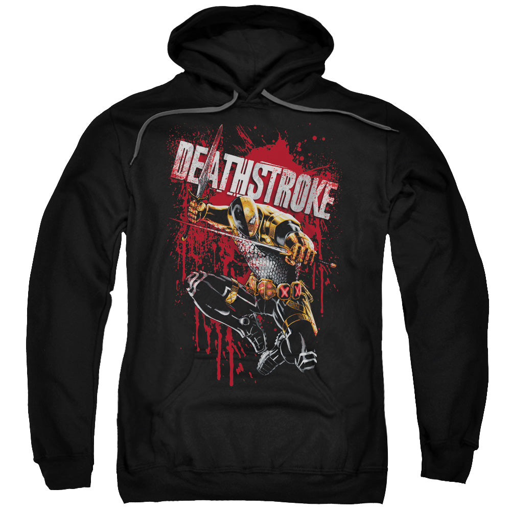 Justice League Blood Splattered Mens Hoodie Black