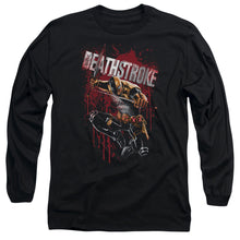 Load image into Gallery viewer, Jla Blood Splattered Mens Long Sleeve Shirt Black Officially Licensed
