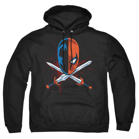Justice League Of America Crossed Swords Mens Hoodie Black