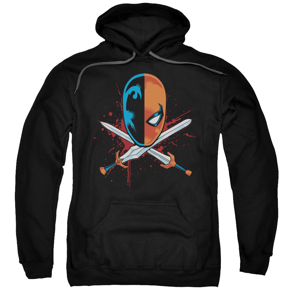 Justice League Crossed Swords Mens Hoodie Black