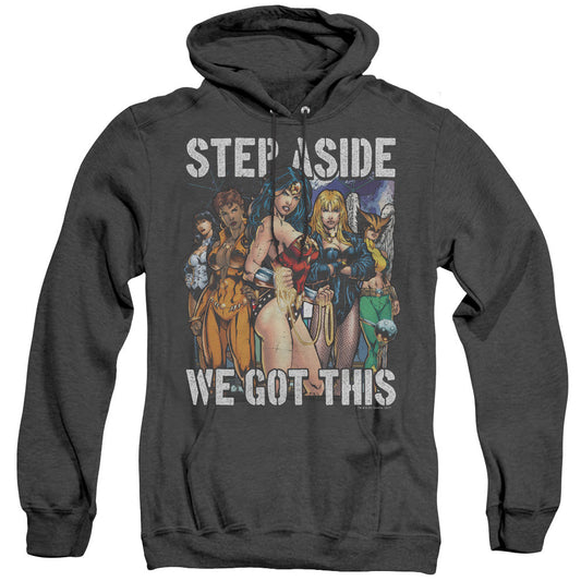 Justice League Of America Heroines Heather Mens Hoodie Black