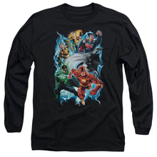 Load image into Gallery viewer, Jla Electric Team Mens Long Sleeve Shirt Black Officially Licensed
