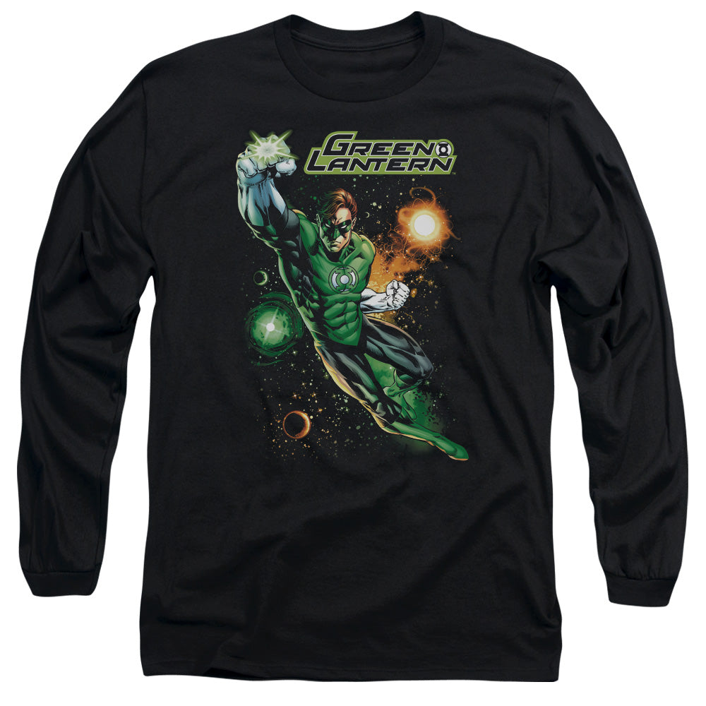 Jla Galactic Guardian Mens Long Sleeve Shirt Black Officially Licensed