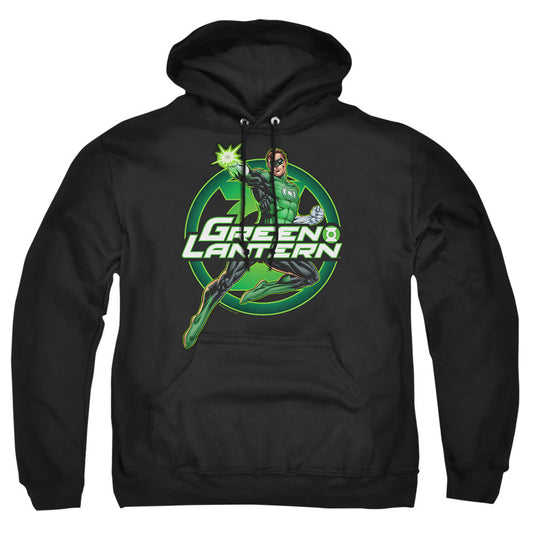 Justice League Of America Lantern Glow Mens Hoodie Black