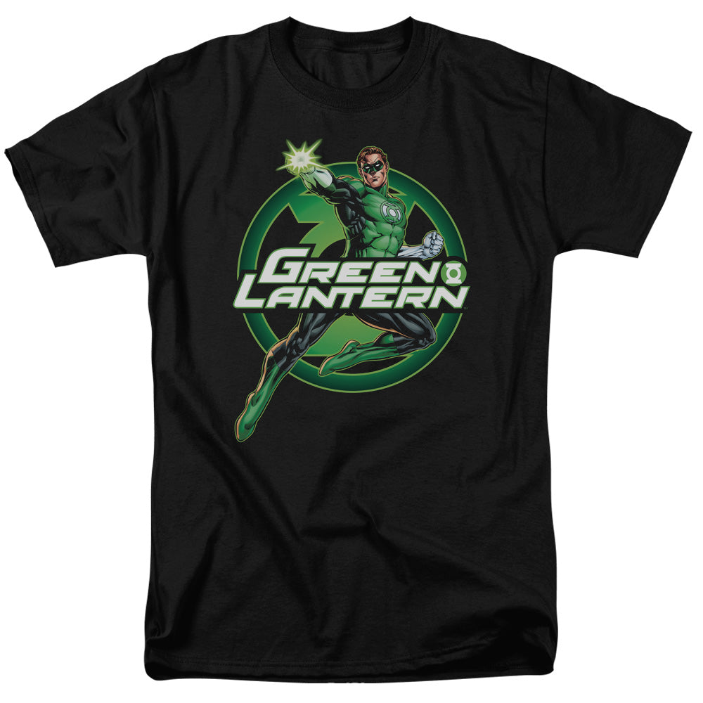 Justice League Of America Lantern Glow Mens T Shirt Black