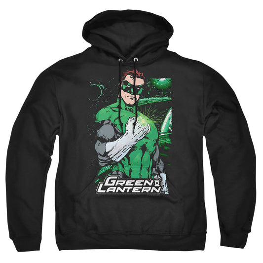 Justice League Of America Fist Flare Mens Hoodie Black
