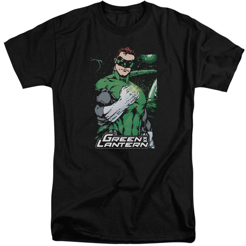 Justice League Fist Flare Mens Tall T Shirt Black