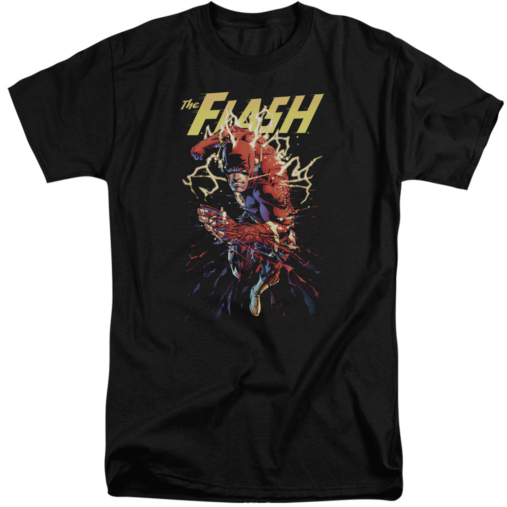 Justice League Ripping Apart Mens Tall T Shirt Black