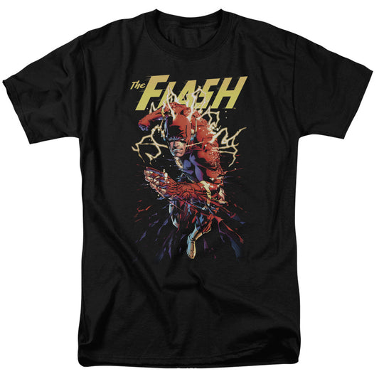 Justice League Of America Ripping Apart Mens T Shirt Black