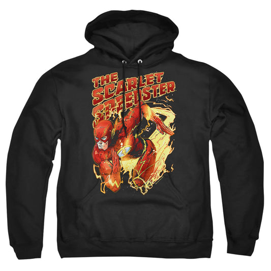 Justice League Of America Scarlet Speedster Mens Hoodie Black