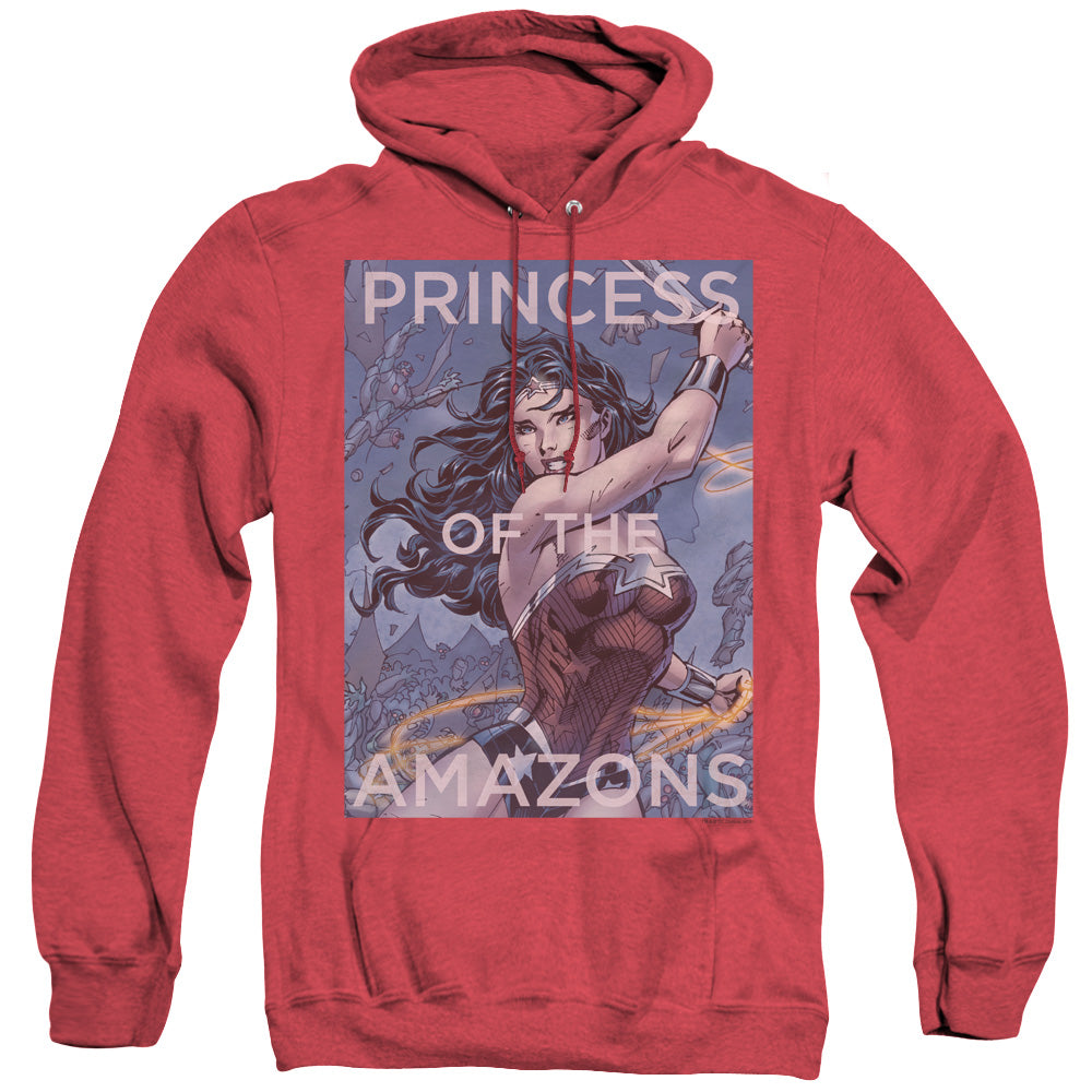 Justice League Of America Princess Of The Amazons Heather Mens Hoodie Red