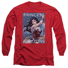 Load image into Gallery viewer, Jla Princess Of The Amazons Mens Long Sleeve Shirt Red Officially Licensed
