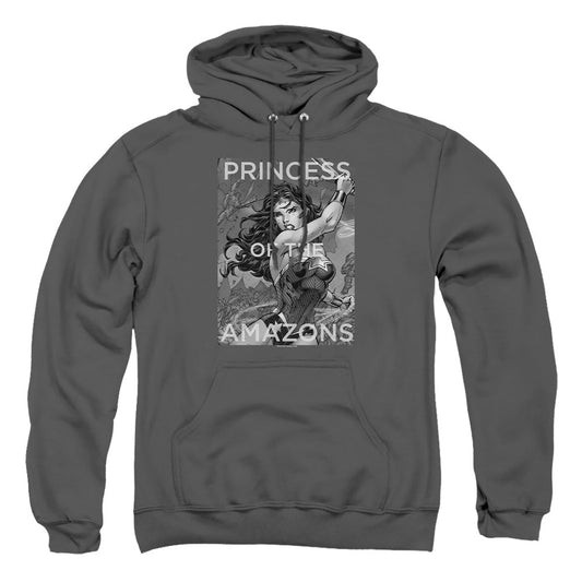Justice League Of America Princess Of The Amazons Mens Hoodie Charcoal