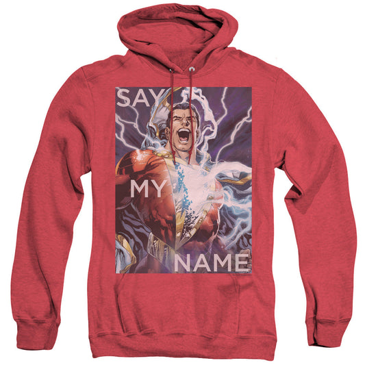 Justice League Of America Say My Name Heather Mens Hoodie Red