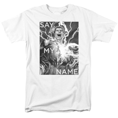Justice League Say My Name Mens T Shirt White