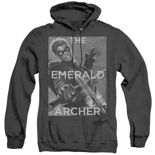 Justice League Of America Trigger Heather Mens Hoodie Black