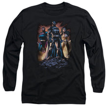 Load image into Gallery viewer, Jla Take A Stand Mens Long Sleeve Shirt Black Officially Licensed

