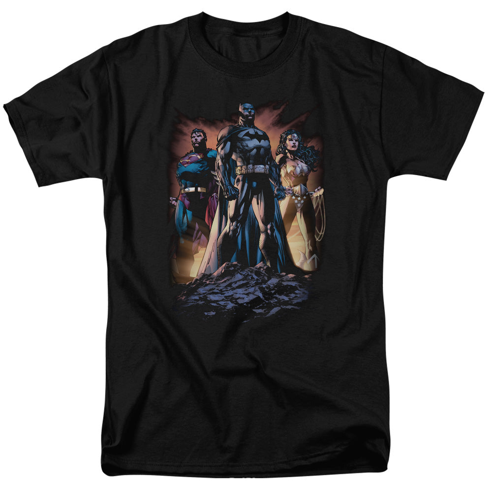 Justice League Of America Take A Stand Mens T Shirt Black