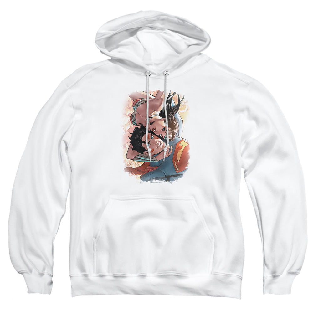 Justice League Of America Love Birds Mens Hoodie White