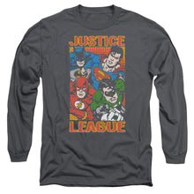 Load image into Gallery viewer, Jla Hero Mashup Mens Long Sleeve Shirt Charcoal Officially Licensed
