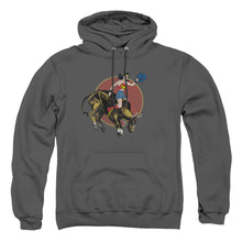 Load image into Gallery viewer, Justice League Of America Bull Rider Mens Hoodie Charcoal

