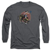 Load image into Gallery viewer, Jla Bull Rider Mens Long Sleeve Shirt Charcoal Officially Licensed

