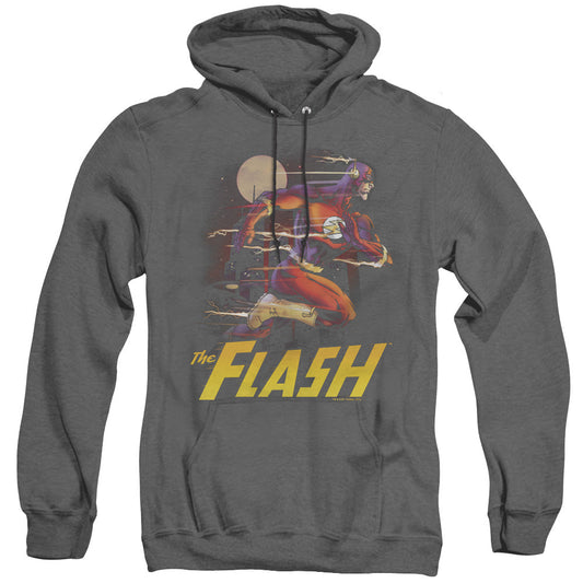 Justice League City Run Heather Mens Hoodie Black