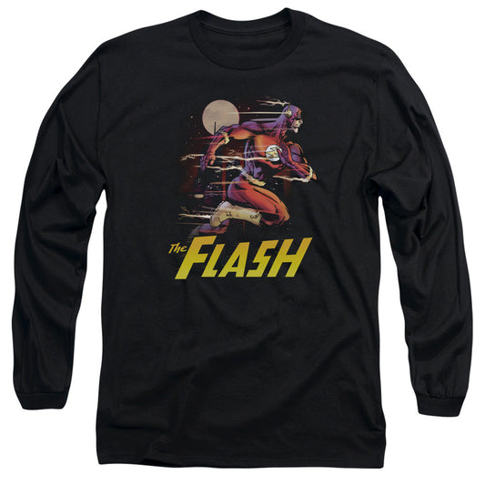 Justice League City Run Mens Long Sleeve Shirt Black