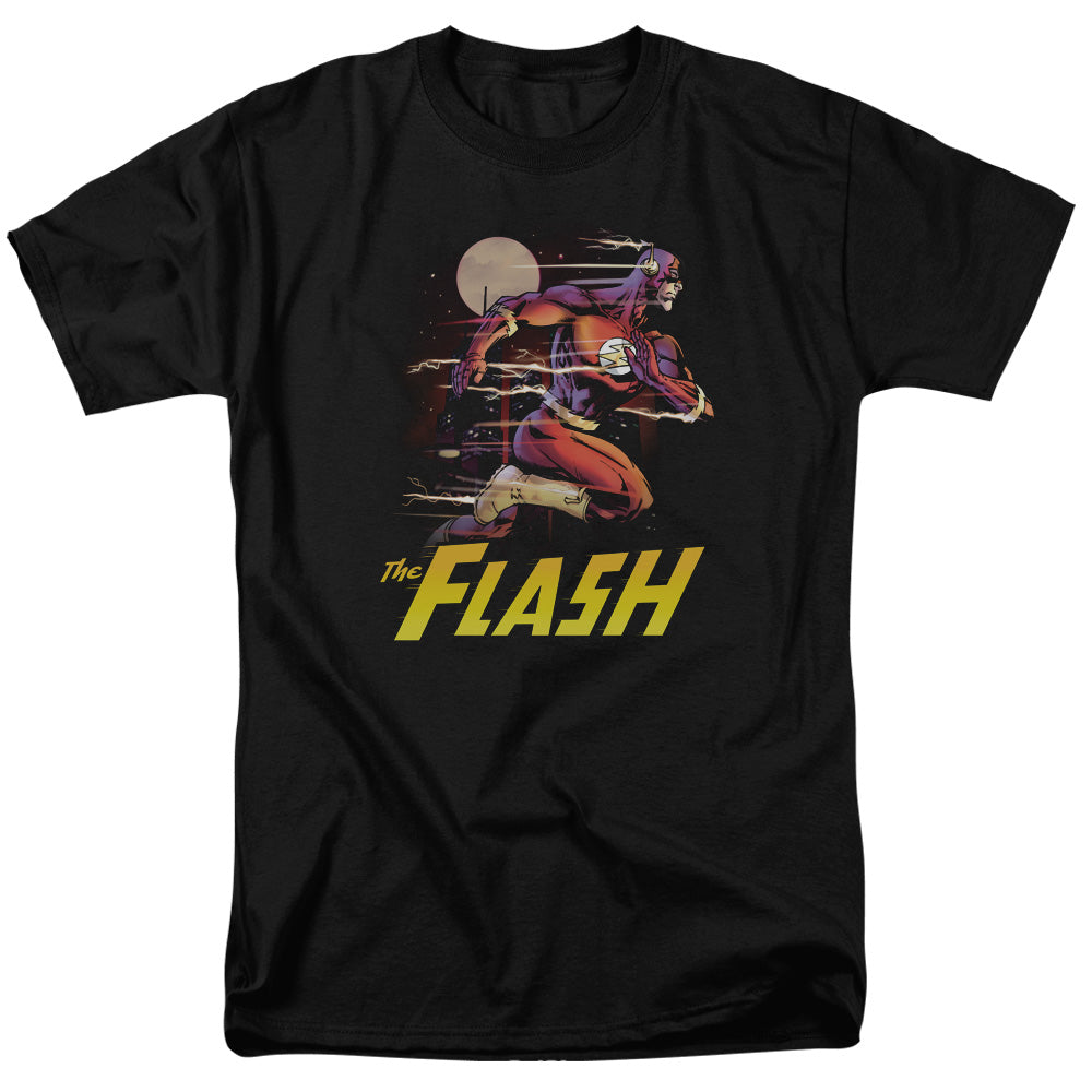 Justice League Of America City Run Mens T Shirt Black