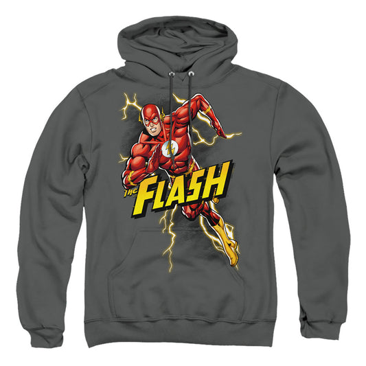 Justice League Of America Bolt Run Mens Hoodie Charcoal