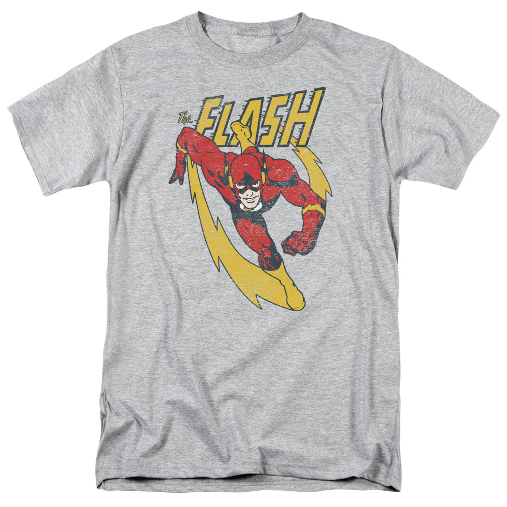 Justice League Of America Lightning Trail Mens T Shirt Athletic Heather