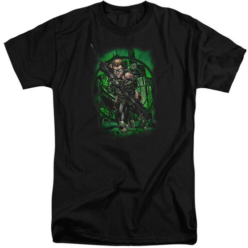 Justice League in My Sight Mens Tall T Shirt Black