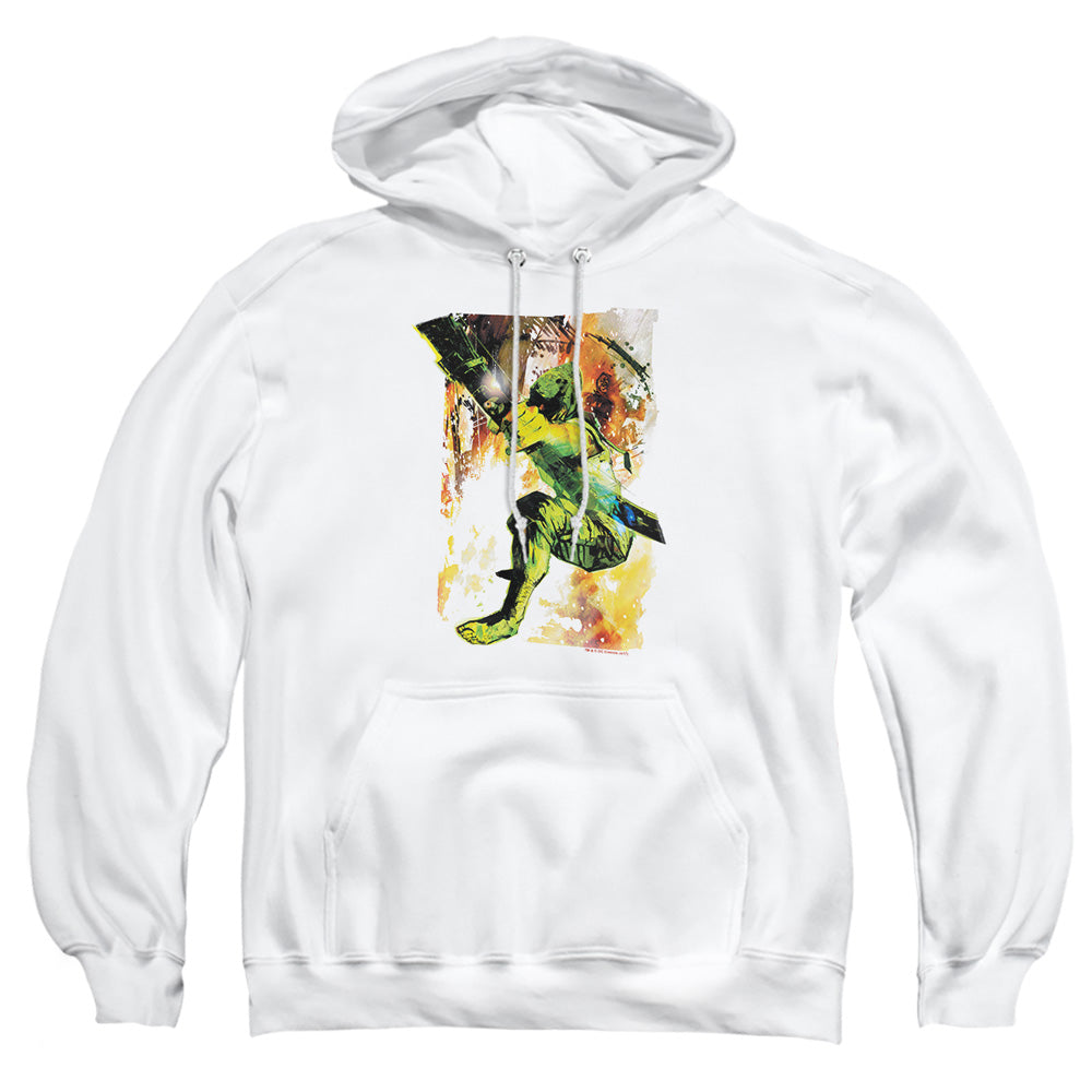 Justice League Of America Painted Archer Mens Hoodie White