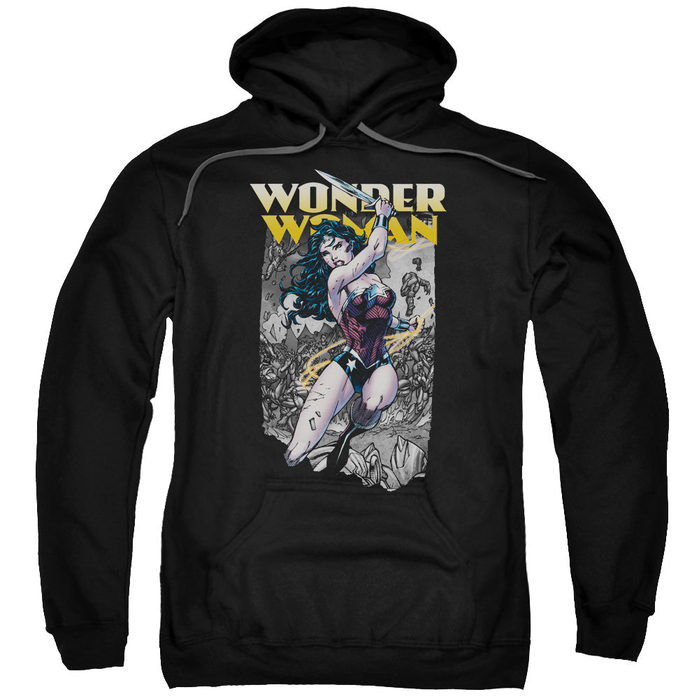 Justice League Wonder Slice Mens Hoodie Black