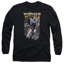 Load image into Gallery viewer, Jla Wonder Slice Mens Long Sleeve Shirt Black Officially Licensed
