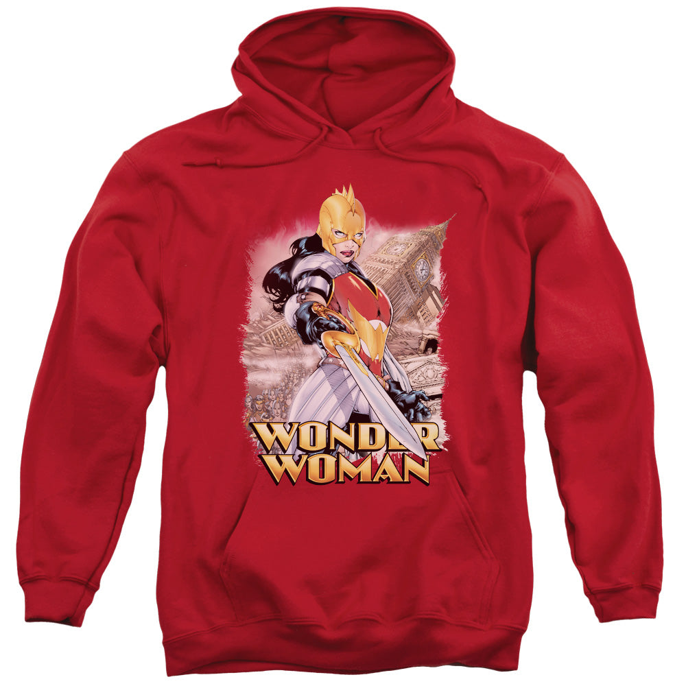 Justice League Wonder Woman Mens Hoodie Red