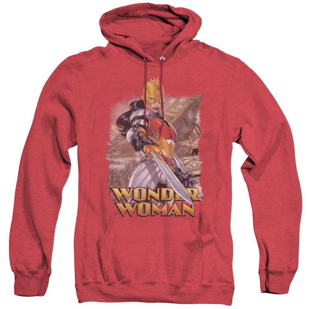 Justice League Of America Wonder Woman Heather Mens Hoodie Red