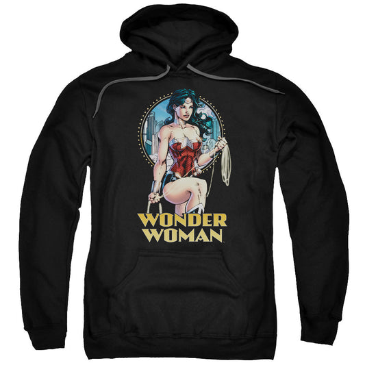 Justice League City Warrior Mens Hoodie Black