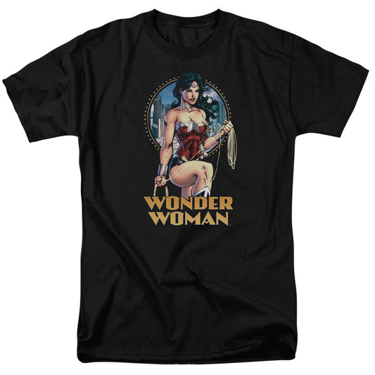 Justice League City Warrior Mens T Shirt Black