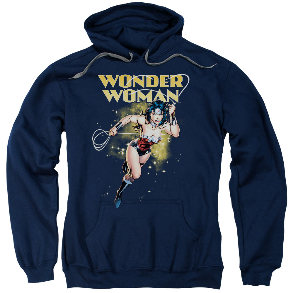 Justice League Star Lasso Mens Hoodie Navy Blue