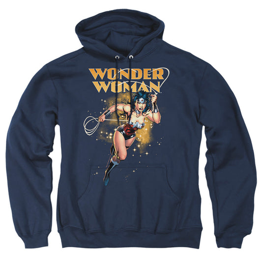 Justice League Of America Star Lasso Mens Hoodie Navy