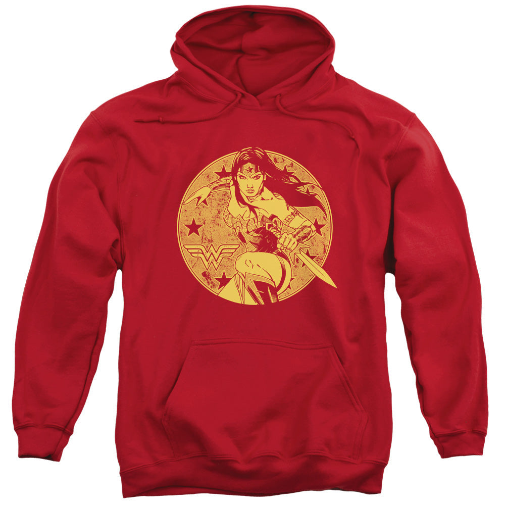 Justice League Young Wonder Mens Hoodie Red