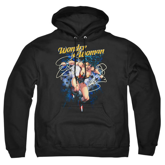 Justice League Of America Starburst Mens Hoodie Black