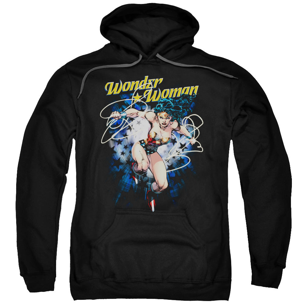 Justice League Starburst Mens Hoodie Black