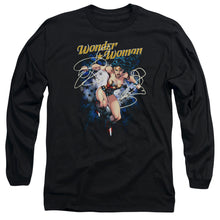 Load image into Gallery viewer, Jla Starburst Mens Long Sleeve Shirt Black Officially Licensed
